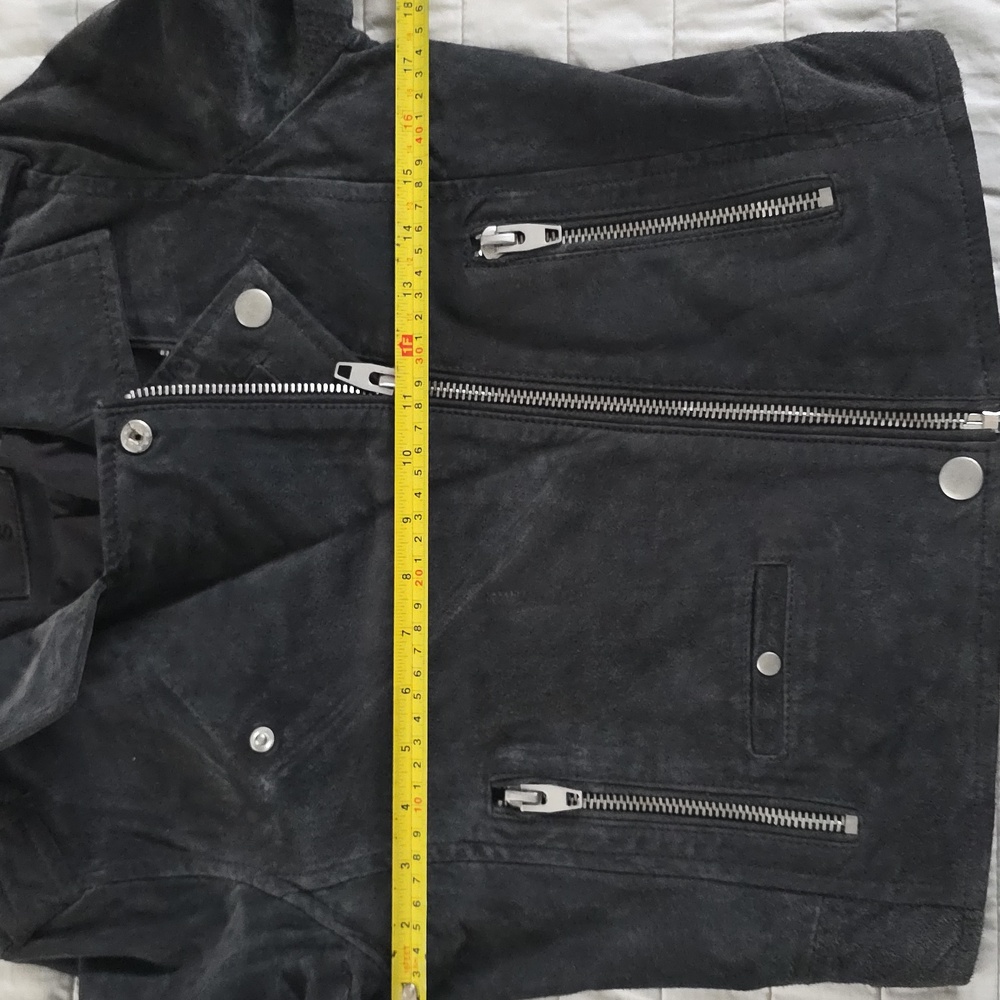 Genuine grey Leather Suede SL8 Jacket small - Picture 9 of 11